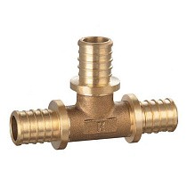 Тройники переходные латунные для PEX-PEX труб DN 16-32 PN 16 под надвижную гильзу PLP купить в Самаре | "Проконсим"