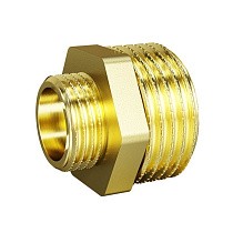 Ниппели латунные DN 15-50 PN 40 штуцер-штуцер переходный LD Pride купить в Самаре | "Проконсим"