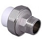 Муфта комбинированная ПП 20-3/4'' PN 25 разъёмная с наружной резьбой белая VALFEX  купить в Самаре | "Проконсим"