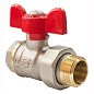 Кран латунный шаровой Valfex Optima.227.NLB1 11Б27фт1М DN 15 PN 25 никелированный американка бабочка купить в Самаре | "Проконсим"