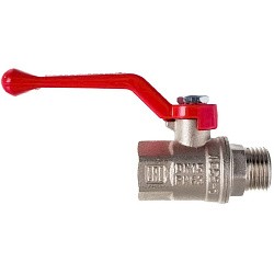  Латунный шаровой кран Ду15 Ру40 Valfex VF.215.NR1.012.DP 11Б27фт1М ВР-НР, проход , рычаг. (111201033) со склада Проконсим в Самаре