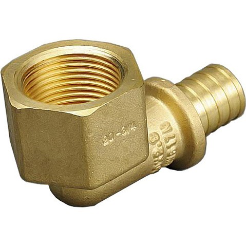 Угольник латунный для PEX труб 16-1/2'' PN 10 под надвижную гильзу с внутренней резьбой ONE PLUS купить в Самаре | "Проконсим"