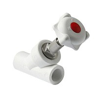 Вентили прямоточные ПП 45гр. DN 20-32 PN 25 муфта-муфта белые Pro Aqua купить в Самаре | "Проконсим"
