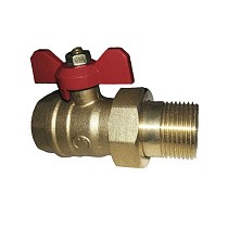 Краны латунные шаровые 11Б27п1 DN 15-32 PN 16 однотипные бабочка американка купить в Самаре | "Проконсим"