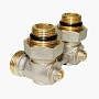 Узел нижнего подключения Vekotrim DN 15 PN 10 угловой двухтрубный 15-3/4'' с ниппелем, штуцер купить в Самаре | "Проконсим"