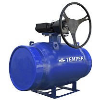 Краны стальные шаровые DN 300-600 PN 16-25 полнопроходные приварные ISO под задвижку с редуктором Temper серия 292 купить в Самаре | "Проконсим"