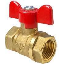 Краны латунные шаровые 11Б27фт1М DN 15-32 PN 40 бабочка муфта-муфта Valfex.217.LB1 купить в Самаре | "Проконсим"