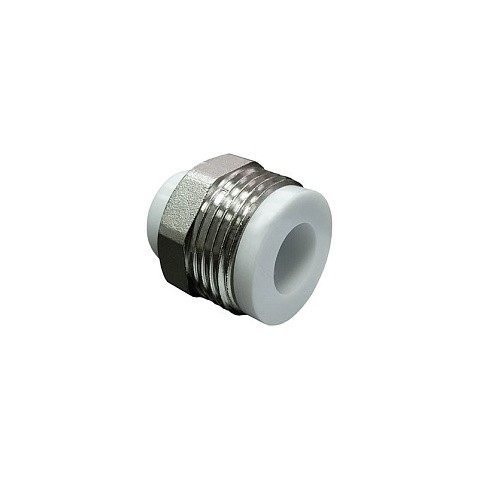 Штуцер 32 PN 25 G-1 1/4'' НР белый VALFEX купить в Самаре | "Проконсим"