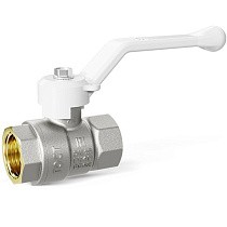 Краны латунные шаровые DN 15-50 PN 25-40 никелированные рычаг белый муфта-муфта LD Pride 47.301 купить в Самаре | "Проконсим"