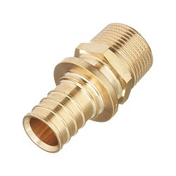  Муфта латунная под надвижную гильзу PEX-НР 16-1/2'' тяжелая MVI SF.620.0404 (922102220) со склада Проконсим в Самаре