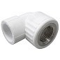 Угольник комбинированный ПП 20-1/2'' PN 25 с внутренней резьбой белый VALFEX  купить в Самаре | "Проконсим"