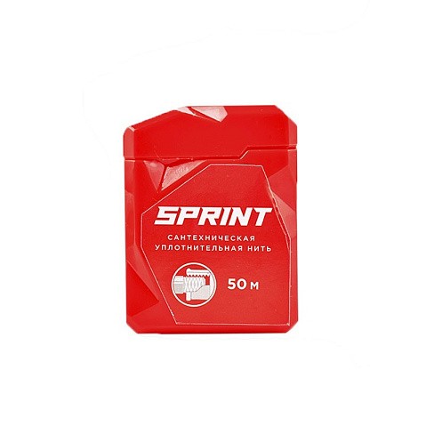 сантехническая нить для герметизации резьбы Sprint 50м в многоразовом боксе блистер купить в Самаре | "Проконсим"