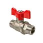 Кран латунный шаровой Valfex.219.NB1 11Б27фт1М DN 15 PN 40 никелированный штуцер-штуцер бабочка купить в Самаре | "Проконсим"