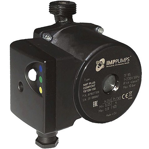 Насос циркуляционный с мокрым ротором NMT PLUS COMFORT INOX 15/90-130 100Вт 1х220В с электронным упр. резьбовой PN10 110C IMP PUMPS купить в Самаре | "Проконсим"