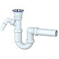 Сифон для умывальника Unicorn Y310V, 40х40 прямой отвод, 1 1/2'' х40 чаша из нержавеющей стали с отводом для стиральной машины купить в Самаре | "Проконсим"
