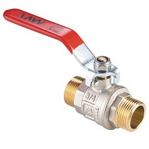 Краны латунные шаровые DN 15-25 PN 40 никелированные рычаг штуцер-штуцер MVI BV.516 купить в Самаре | "Проконсим"
