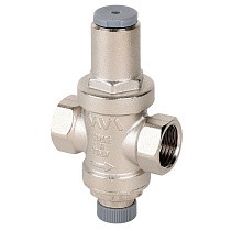 Регулятор давления латунный MVI SE.455.04 DN 15 PN 16 под манометр 1/4 поршневой Рнастр=3 бар никелированный муфта-муфта купить в Самаре | "Проконсим"