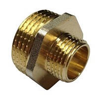 Ниппели латунные никелированные DN 20-32 PN 40 штуцер-штуцер переходный купить в Самаре | "Проконсим"