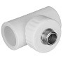 Тройник комбинированный ПП 20-1/2'' PN 25 с наружной резьбой белый VALFEX  купить в Самаре | "Проконсим"