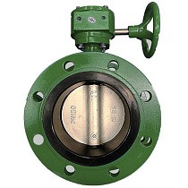 Затворы чугунные дисковые DN 50-1200 PN 16 фланцевые с чугунным диском с редуктором GALA Тип.2123-G купить в Самаре | "Проконсим"