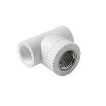 Тройник установочный ПП 20-1/2'' PN 25 с внутренней резьбой белый Pro Aqua PA13912 купить в Самаре | "Проконсим"