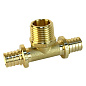 Тройник латунный для PEX труб 20-1/2''-20 PN 16 S-2,8мм под надвижную гильзу Valfex VF.433.AF купить в Самаре | "Проконсим"
