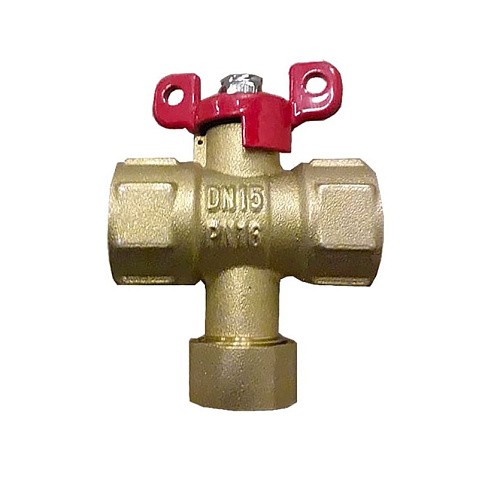 Кран латунный шаровой Пензапромарматура DN15 PN16 G1/2'' с фильтром никелированный полнопроходной муфта-муфта бабочка купить в Самаре | "Проконсим"
