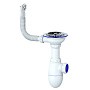 Сифон для мойки Unicorn В411P, без отвода, 3 1/2'' х40 чаша из нержавеющей стали, круглый перелив купить в Самаре | "Проконсим"
