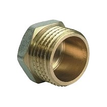 Заглушки латунные DN 15-50 PN 40 никелированные штуцерная купить в Самаре | "Проконсим"