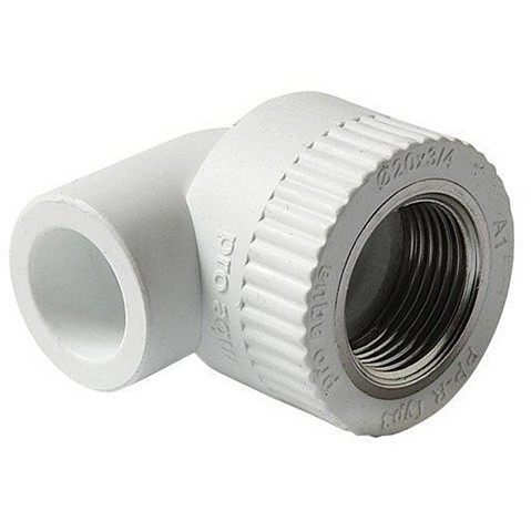 Угольник комбинированный ПП 20-1/2'' PN 25 с внутренней резьбой белый Pro Aqua PA26008P купить в Самаре | "Проконсим"