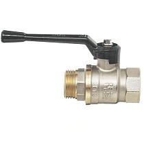 Краны латунные шаровые 11Б27п1 DN 15-40 PN 40 никелированные рычаг муфта-штуцер БАЗ А31.0.Н купить в Самаре | "Проконсим"