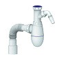 Сифон для мойки Unicorn В520V, 40х50 гибкий отвод, 1 1/2'' х40 с отводом для стиральной машины преходник 40х32 купить в Самаре | "Проконсим"