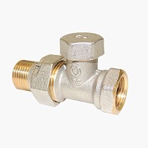 Клапан запорно-регулирующий Raditec DN 15 PN 16 прямой G1/2'' Kvs = 1,41 м3/ч для радиатора, 120гр. купить в Самаре | "Проконсим"