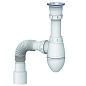 Сифон для умывальника Unicorn А220, 40х50 гибкий отвод, 1 1/2'' х40 чаша из нержавеющей стали купить в Самаре | "Проконсим"