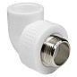 Угольник комбинированный ПП 40-1 1/4" PN 25 под ключ с наружной резьбой белый РТП купить в Самаре | "Проконсим"
