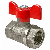 Краны латунные шаровые DN 15-25 PN 40 бабочка муфта-муфта SGL купить в Самаре | "Проконсим"