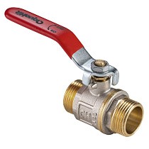 Краны латунные шаровые DN 15-25 PN 25 никелированные рычаг штуцер-штуцер MVI AquaHit BV.316.04 купить в Самаре | "Проконсим"