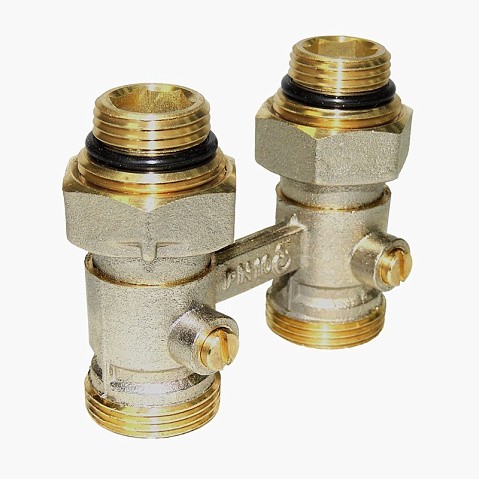 Узел нижнего подключения Vekotrim DN 15 PN 10 прямой двухтрубный 15-3/4'' с ниппелем, штуцер купить в Самаре | "Проконсим"