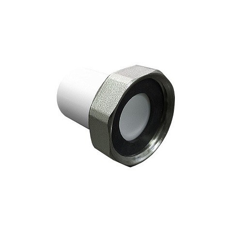 Штуцер с накидной гайкой VALFEX 32 PN 25 G-1 1/4'' белый купить в Самаре | "Проконсим"