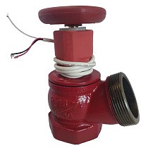 Клапан пожарный чугунный угловой 125гр. DN 50-65 PN 16 КПЧ муфта-штуцер с датчиком ДППК Апогей купить в Самаре | "Проконсим"