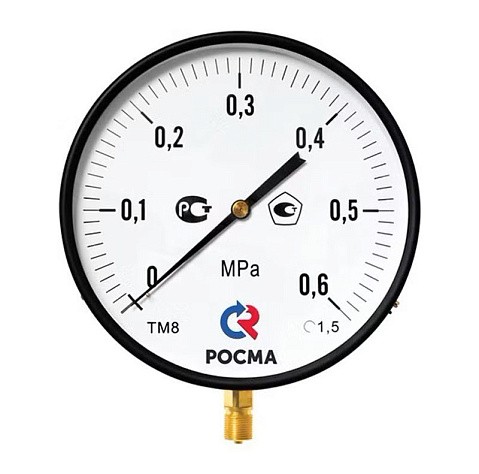 Манометры ТМ-810Р.00 котловый, 250мм, M20x1,5, радиальные РСМ купить в Самаре | "Проконсим" Манометры ТМ-810Р.00 котловый, 250мм, M20x1,5, радиальные РСМ купить в Самаре | "Проконсим"