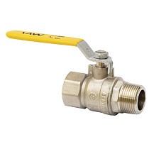 Краны латунные шаровые газовые DN 15-20 PN 25 рычаг муфта-штуцер MVI BV.812 купить в Самаре | "Проконсим"