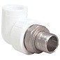 Угольник для радиатора ПП 25-3/4'' PN 25 с американкой белый РТП 14627 купить в Самаре | "Проконсим"