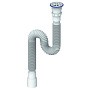 Сифон гофрированный Unicorn D240, 40х50 гибкий отвод, 1 1/2'' х40 чашка из нержавеющей стали, 1500мм купить в Самаре | "Проконсим"