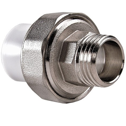 Муфта ПП разьемная 25-1/2'' PN 25 раструбная белая РВК купить в Самаре | "Проконсим"