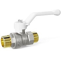 Краны латунные шаровые DN 15-25 PN 40 никелированные рычаг белый штуцер-штуцер LD Pride 47.305 купить в Самаре | "Проконсим"