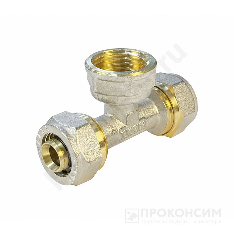 Цена по запросу.  Под заказ. Тройник обжимной Valfex VF.332.N, DN 20х20 PN 10, G-1/2'' с переходом на внутреннюю резьбу (930020084) со склада Проконсим в Самаре