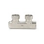Узелы нижнего подключения VARMEGA VM139 DN20 угловой двухтрубный 3/4''x3/4'' евроконус, перекрёстный муфта-штуцер