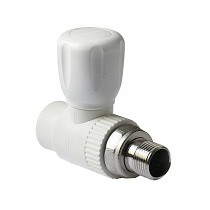Кран шаровой для радиатора ПП 25-3/4'' PN 25 прямой с американкой белый Pro Aqua PA41010 купить в Самаре | "Проконсим"