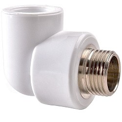  Угольник ПП 32-3/4'' PN 25 белый РВК 70013 (930659306) со склада Проконсим в Самаре